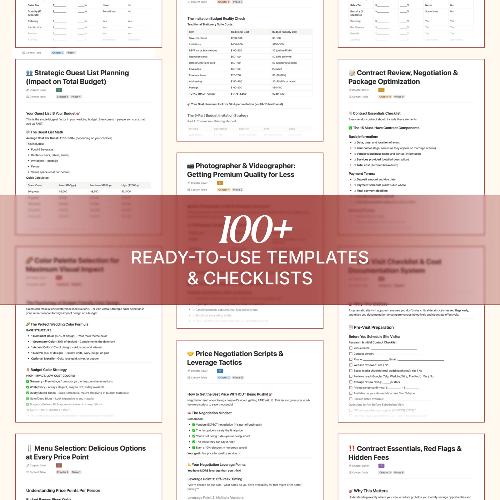 The Complete Budget - Friendly Wedding Planning System plannr plannr.co